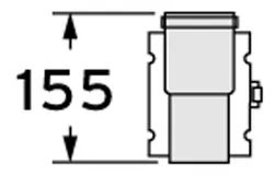 Rookgasketeladapter, Vaillant, aluminium, concentrisch / concentrisch, 60/100mm - 60/100mm