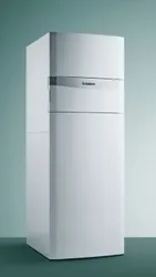 Gesloten condensatievloercombiketel met boiler 150 liter, Vaillant ecoCOMPACT VCC 266, cv 25 kW, ww 30 kW