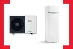 Pompe à chaleur air/eau monobloc, Vaillant aroTHERM Plus VWL 55/6 A S2, adapté au fonctionnement hybride, installation intérieure et extérieure, 5kW,