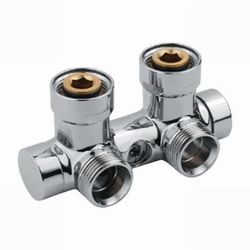 Raccord equerre chrome 50mm