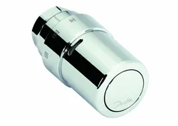 Radiatorthermostaatknop, Vasco flatline, M30 x 1,5, chroom, 8 - 28°C