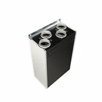 WTW-unit, Vasco, 225m3/h, D=125mm, 4 bovenaansluitingen