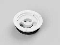 Toe-/afvoerventiel, Vasco EasyFlow Smiley 2.0, Ø125mm, rond, wit