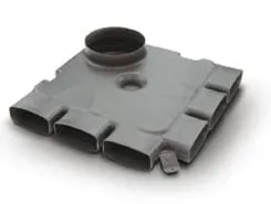 Verdeelbox ventilatie, Vasco EasyFlow, Ø180mm, kunststof, 6x 126x60mm