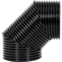 Bocht rond luchtkanaal, Vasco HR WTW 3000, 180mm, 90°, kunststof