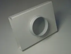 T-stuk 90gr haaks instortkanaal, Vent-Axia Flat Duct System PVC FDT, T-stuk 90gr haaks, 110x55mm, kunststof