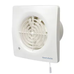 Badkamerventilator, Vent-Axia Supra, 100 HT, Ø100mm, met hygrostaat, met timer