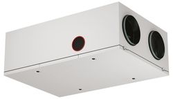 Unité de ventilation double flux, Ventilair Domekt, R 700 F HE R, 764m3/h, D=250mm, 2 connections en partie gauche et 2 en partie droite