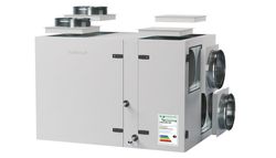 Unité de ventilation double flux, Ventilair Verso R, 1300 L, 1380m3/h, D=315mm, 4 connections en partie supérieure