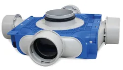 Verdeelbox ventilatie, Vent-Axia Uniflexplus+, Ø125mm, kunststof, 4x90mm