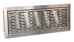 ventilatierooster Vent-Axia Uniflexplus+ rechthoekig 330x130mm inox 90