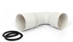 KB90-90 Kunststof bocht 90gr tbv flexi slang 90mm vent-axia
