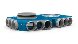 Verdeelbox ventilatie, Vent-Axia Uniflexplus+, Ø180mm, kunststof, 18x69mm