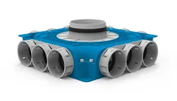 Ventielcollector, Vent-Axia Uniflexplus+ 69, 3 x Ø69mm rond