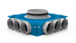 Verdeelbox ventilatie, Vent-Axia Uniflexplus+, Ø160mm, kunststof, 12x69mm