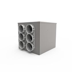 Verdeelbox ventilatie, Vent-Axia Uniflexplus+, Ø125mm, 6x69mm