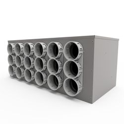 Verdeelbox ventilatie, Vent-Axia Uniflexplus+, Ø160mm, 18x69mm