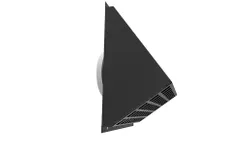 Buitenluchtrooster, Vent-Axia MR 200 Z, rechthoekig 347x276mm, kanaaldiam. Ø200mm, aluminium zwart