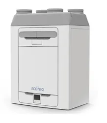WTW-unit, Vent-Axia Econiq, 300, 300m3/h, D=160mm, 4 bovenaansluitingen