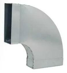 bocht rechthoekig luchtkanaal Vent-Axia Flat Duct System Galva 220x80mm 90° inox FGBH90