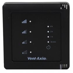 SSU-B / 4-standenschakelaar draadl. batt. (zwart) vent-axia