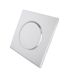 Bouche de pulsion, Ventiline, Ø125mm, carré, blanc