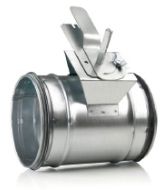 Regelklep rond luchtkanaal, Ventiline, 125mm, galva (sendzimir verzinkt) staal