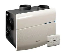 woonhuisventilator met RF afstandsbediening  480 m3/h bij 200 Pa ex 055MVS10RH Ventiline