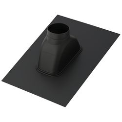 solin Orcon FX Easy Ø125mm noir rectangulair 25-55°