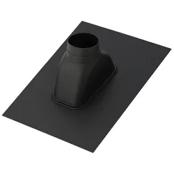 dakdoorvoerplaat Orcon DX Easy Ø205mm zwart rechthoekig 11-50° 205