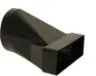 Pièce de transition rectangulaire-circulaire, Ventichape VentiFlex 50, Ø125mm, plastique, 200x60mm