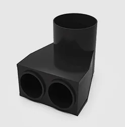 Ventielcollector, Ventichape VentiFlex 70, 2 x Ø70mm rond
