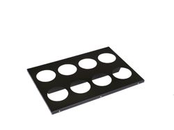 rosace pour conduit de fumées / d’amenée d’air Ventichape VentiFlex carré noir 90