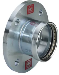 Raccord à bride à sertir, acier, DN100 x 108mm, chauffage, PN6, Viega Prestabo 1159.1XL