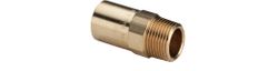 Insteek overgangsstuk, brons, 12x1/2" MM, (drink)water, Viega Profipress Koper 2211.1