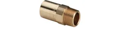 Insteek overgangsstuk, brons, 12x1/2" MM, (drink)water, Viega Profipress Koper 2211.1