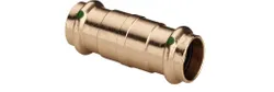 Persschuifmof, brons, 22mm FF, (drink)water, Viega Sanpress 2215.5