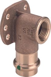 culasse murale à sertir Viega Profipress Koper bronze 1/2" x 12 équerre 2225.5