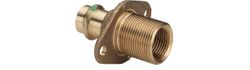 culasse murale à sertir Viega Profipress Koper bronze 1/2 pouce / 3/4 pouce x 15 droit 2232.3