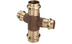 kruisstuk Viega Profipress Koper brons 24 gr. 15mm (drink)water
