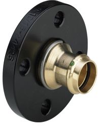 Persflensovergang, brons, DN25 x 28mm, (drink)water, PN10/16, Viega Profipress Koper 2259.5