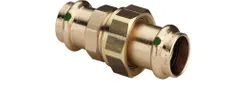 Raccord 3 pièces à sertir, bronze, 35 x 35, à sertir, eau potable, Viega Profipress Koper 2260