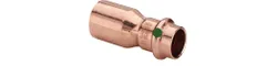 Persverloopstuk, koper, 22x15mm MF, (drink)water, Viega Profipress Koper 2415.1