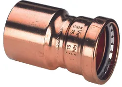 Persverloopstuk, koper, 64x54mm MF, (drink)water, Viega Profipress Koper 2415.1XL