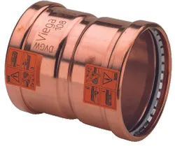 Manchon à sertir cuivre, 108mm, FF, eau potable, Viega Profipress Koper 2415XL