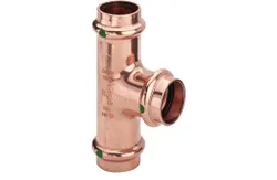 Persverloop-T, koper, 18x15x18mm FFF, (drink)water, Viega Profipress Koper 2418