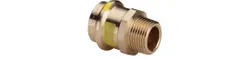 Persovergangsstuk, brons, 15mm x 3/4" M, Viega Profipress G Koper 2611.5