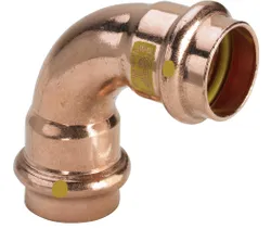 Courbe à sertir 90°, cuivre, 22mm FF, gaz, Viega Profipress G Koper 2616
