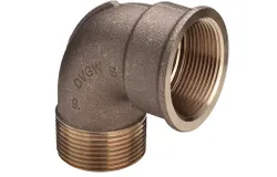 knie 90 brons 3/4 MF viega model 3092