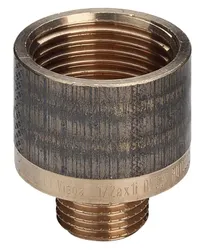 Draadverloopmof, brons, 1" x 3/4" FM, Viega 3242